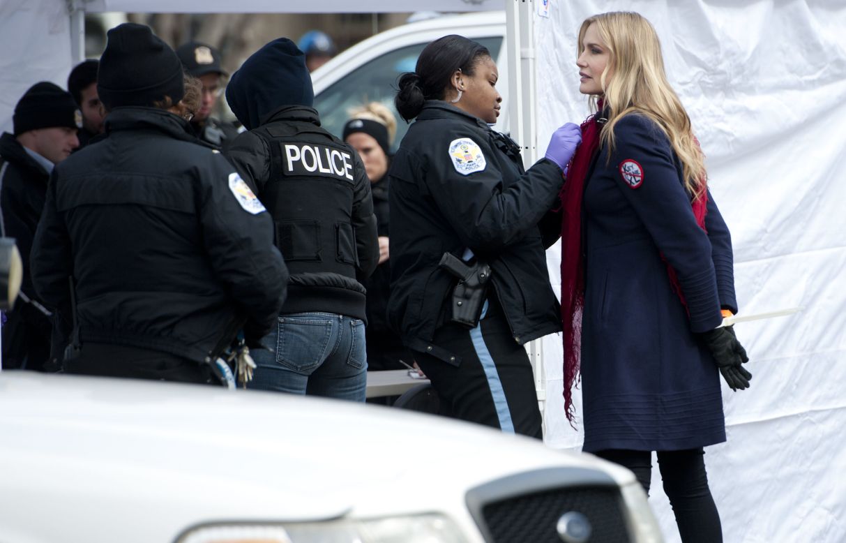 Actress Daryl Hannah was handcuffed and arrested while protesting the Keystone XL Pipeline in February 2013. She's also the executive producer of the documentary "Greedy Lying Bastards," which explores climate change denial. 