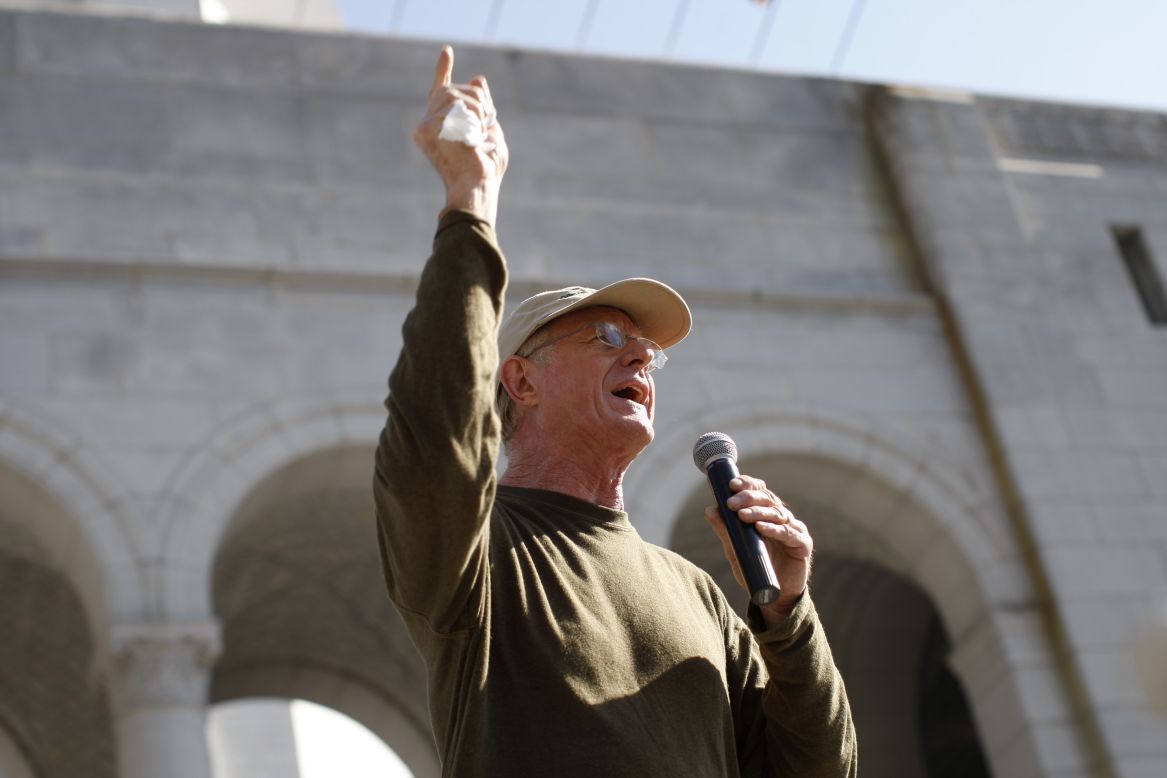 Actor and environmentalist Ed Begley Jr. has made a living going green with shows like "Living with Ed." He dropped meat, avoids driving and tries to live off the electrical grid in a self-sufficient home. In February 2013, he spoke at a rally in Los Angeles for action on climate change.