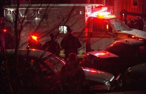 An ambulance carries Boston Marathon bombing suspect Dzhokhar Tsarnaev, 19, from the scene after he was apprehended in Watertown, Massachusetts, on April 19. 