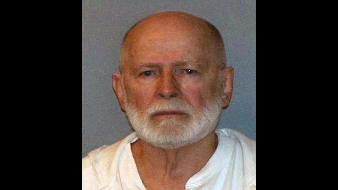 Convicted mob boss James "Whitey" Bulger spent more than a decade on the FBI's "Most Wanted" list before being arrested in June 2011 in Santa Monica, California. The jury in his federal racketeering trial found him guilty on 31 of 32 counts -- including involvement in 11 murders -- in August 2013. He is currently serving two consecutive life sentences in prison.