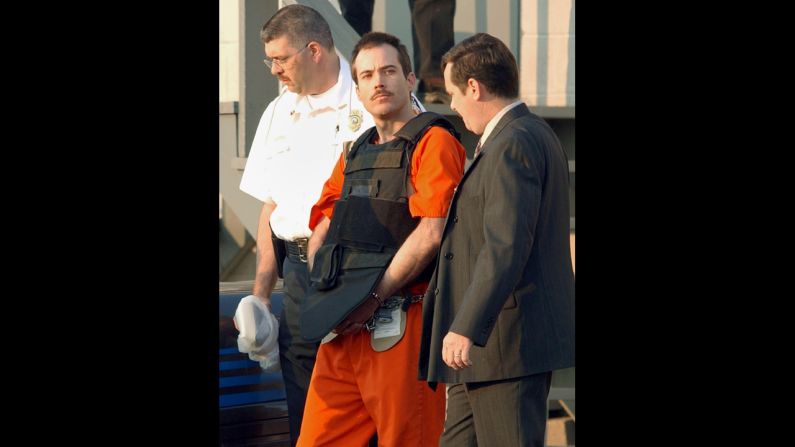 Eric Robert Rudolph -- who was convicted of a string of bombings, including one at the 1996 Olympic Games in Atlanta -- eluded capture until 2003. He was arrested in Murphy, North Carolina, and is serving four consecutive life sentences plus 120 years.