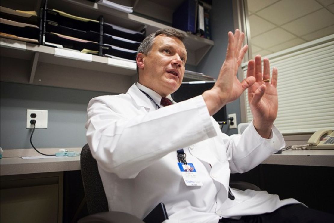 Horacio Hojman, surgical director of the intensive care unit at Tufts, was called into surgery.