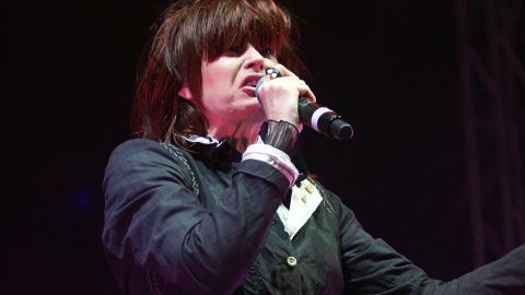 Chrissy Amphlett from The Divinyls perfoms at Fremantle Oval on December 22, 2007 in Perth, Australia.