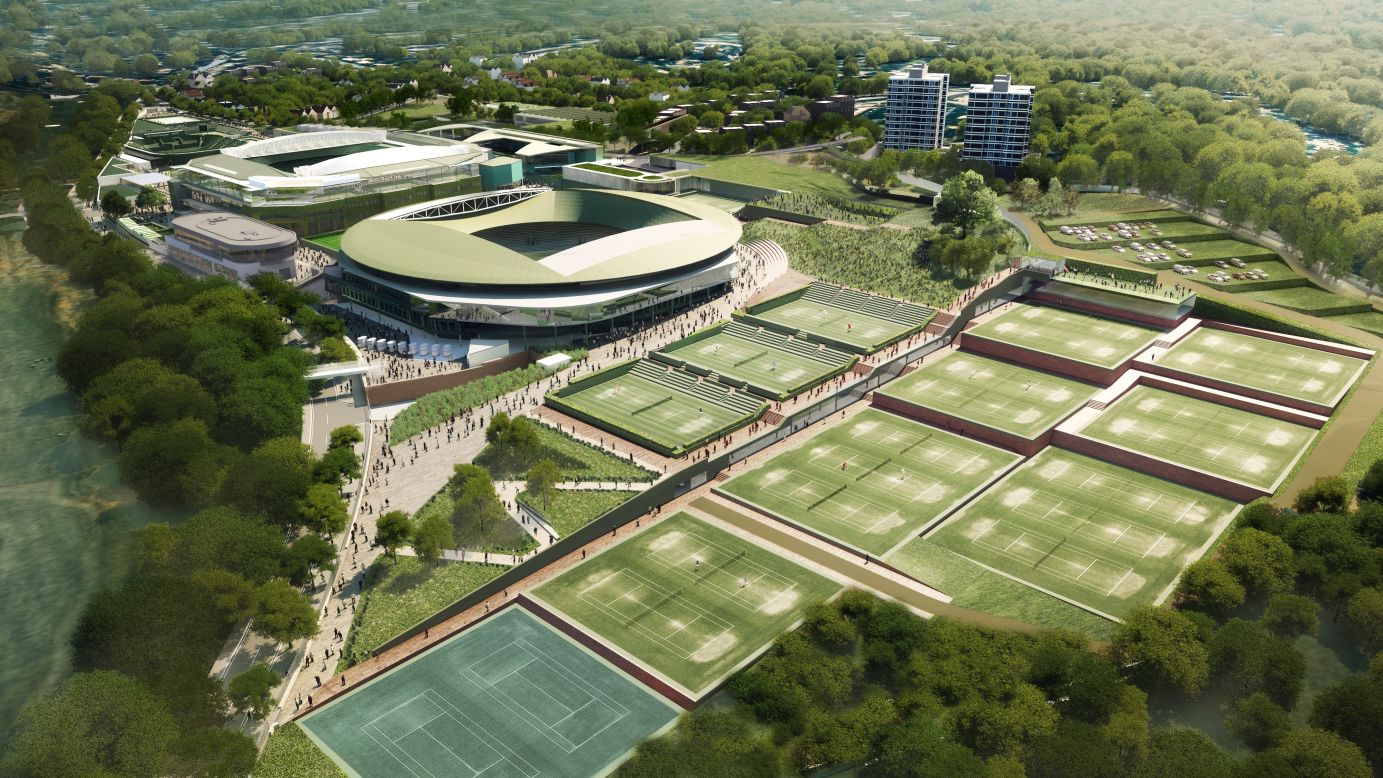 This is an artist's impression of the completed project, which is expected to be ready in time for the 2019 tournament.
