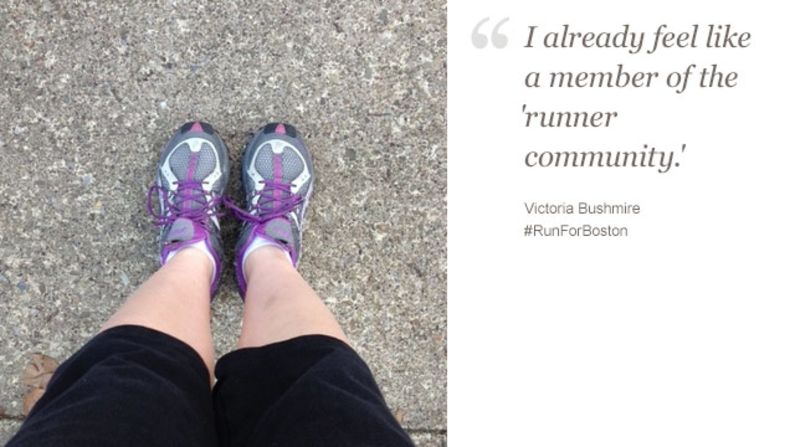 Victoria Bushmire, a 29-year-old in Pittsburgh, says runners all over the world feel Boston's pain.