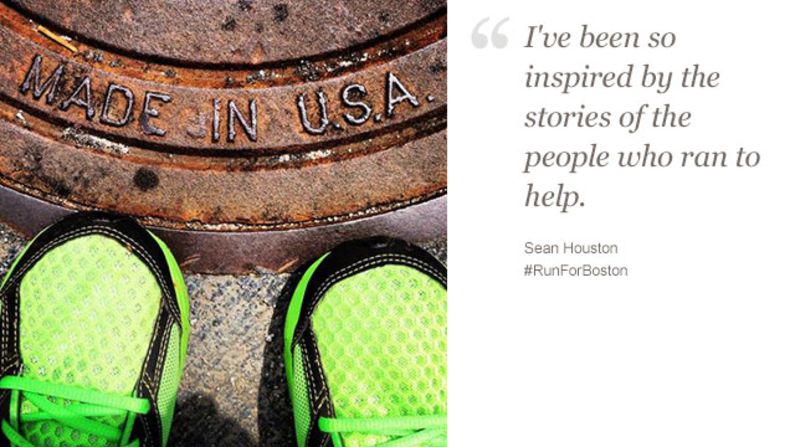 Sean Houston, a CNN employee in Atlanta, says people who helped victims in Boston "remind us of the best of America."