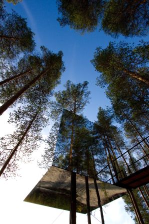 Some of the top Swedish architects provided a futuristic makeover at the Treehotel outside Harads village. Each of the five tree-houses is different. 