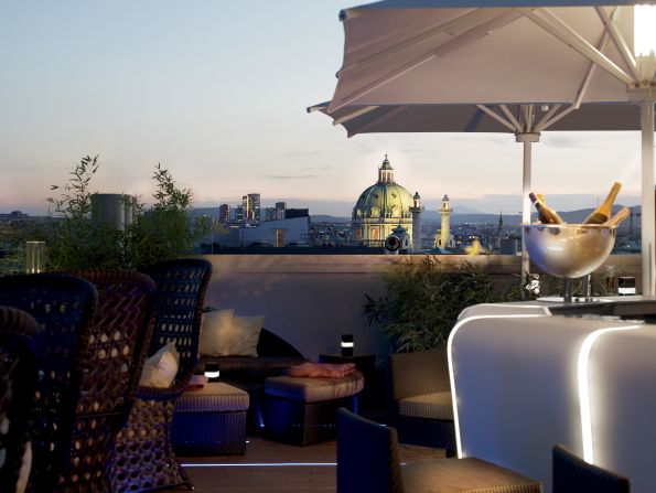 Located half a mile from the Vienna State Opera, the Ritz-Carlton, Vienna occupies four converted 19th-century palaces that have been connected. 