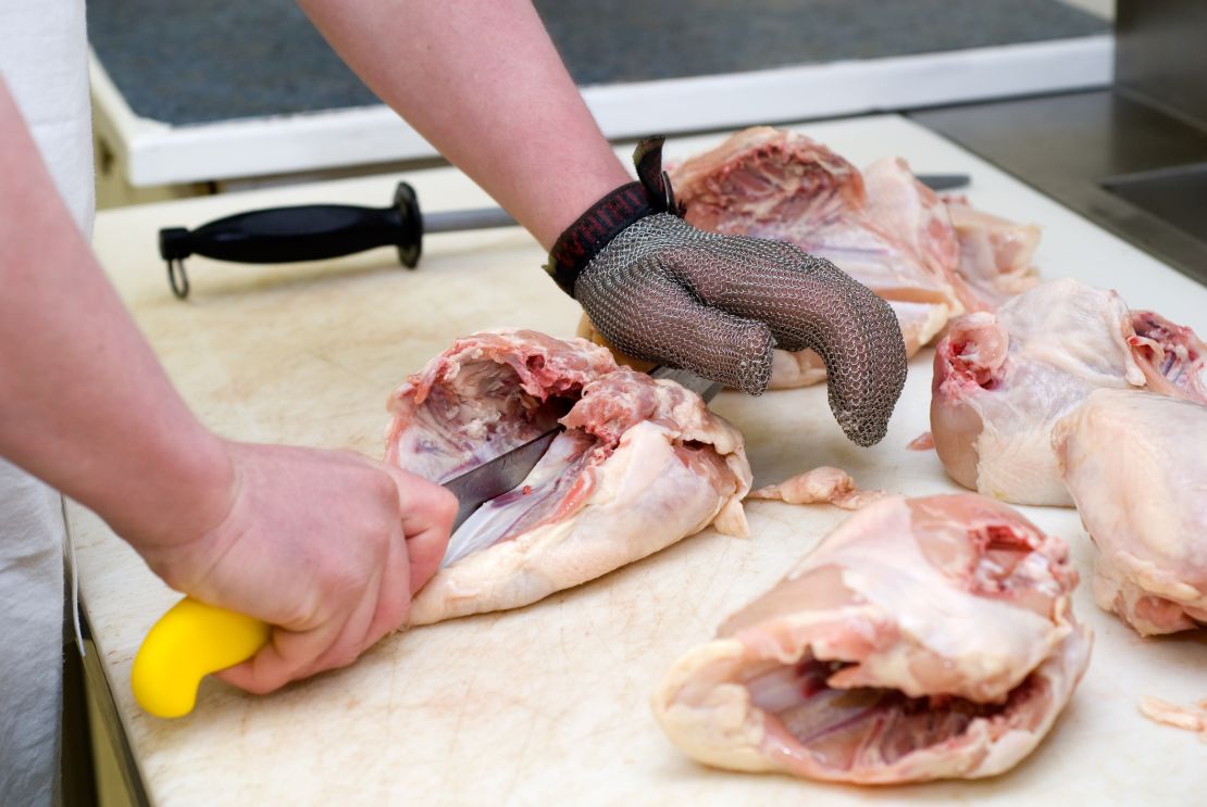 Raw chicken