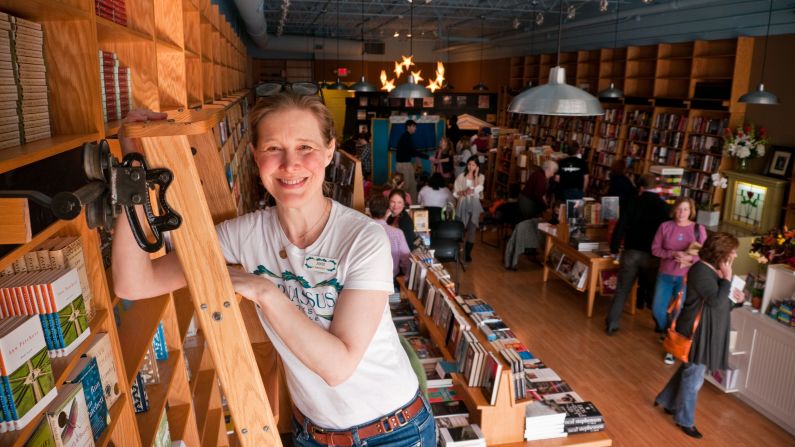 Author Ann Patchett, shown here at Parnassus Books, co-founded the Nashville bookstore at the end of 2011. 