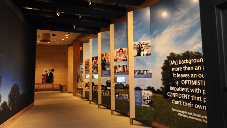 The entrance to the museum as seen on April 24, the day before its dedication.