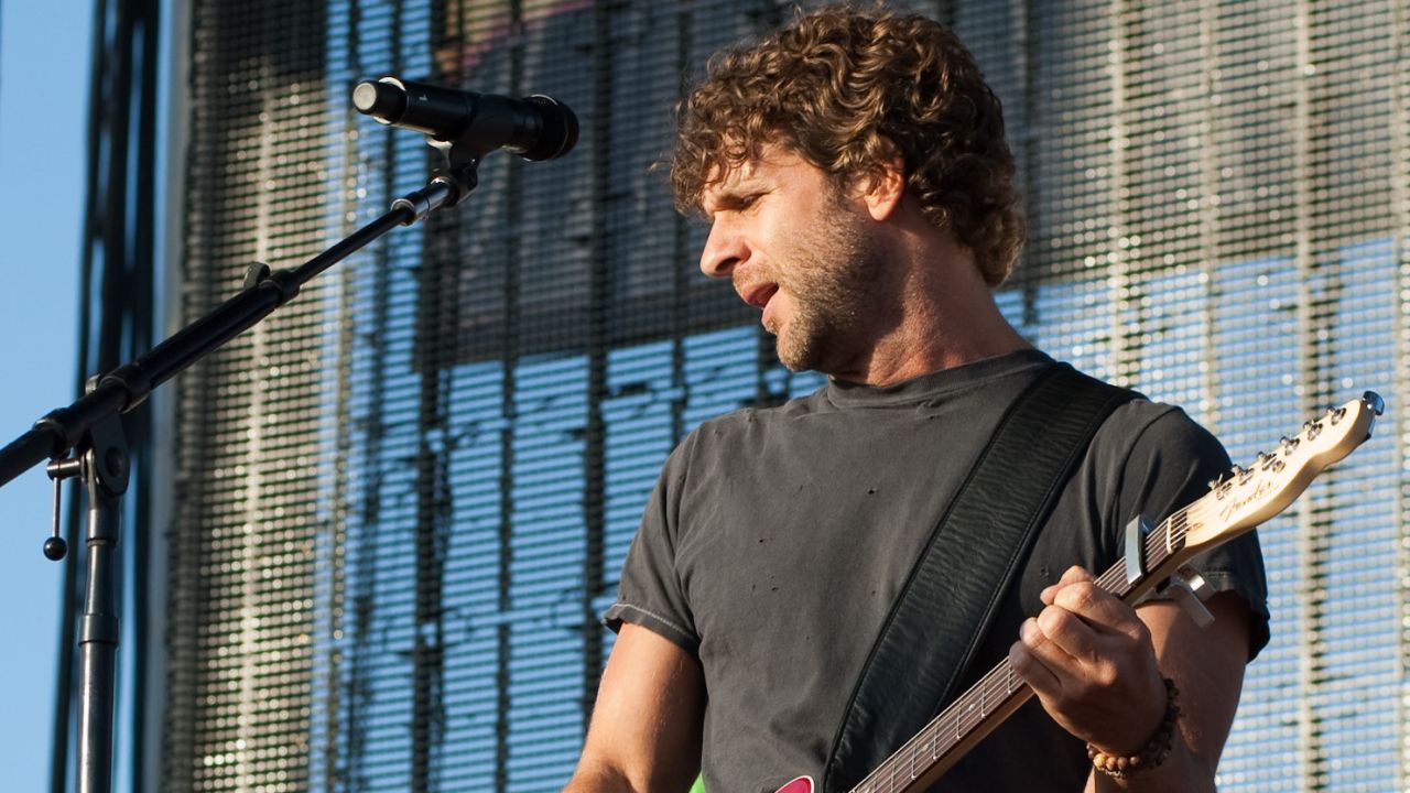 Billy Currington and his band perform at the 2010 Stagecoach Country Music Festival in Indio, California.