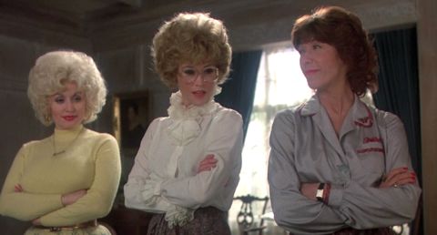 In 1980's "Nine to Five," secretaries Doralee Rhodes, Judy Bernly and Violet Newstead make sweeping improvements to office morale and efficiency. Sure, they do so by kidnapping their boss and forging memos, but let's not quibble over details. Maintaining office productivity and positivity is what really matters here.  
