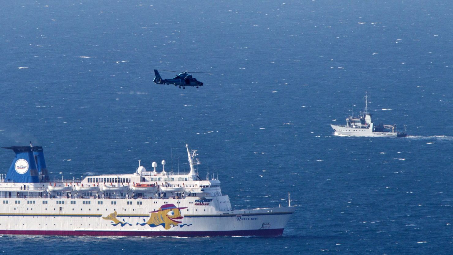 An Israeli navy vessel and helicopter search for the wreckage of a drone that was shot down by the air force on Thursday.