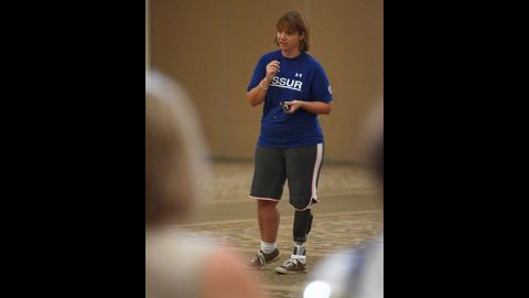 Chenoweth encourages people to display their prosthetics and residual limbs in public to bring awareness to the limb loss community.