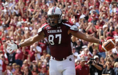 Justice Cunningham, a tight end from South Carolina, was the final pick of the 2013 NFL Draft, earning him the title of "Mr. Irrelevant." 
