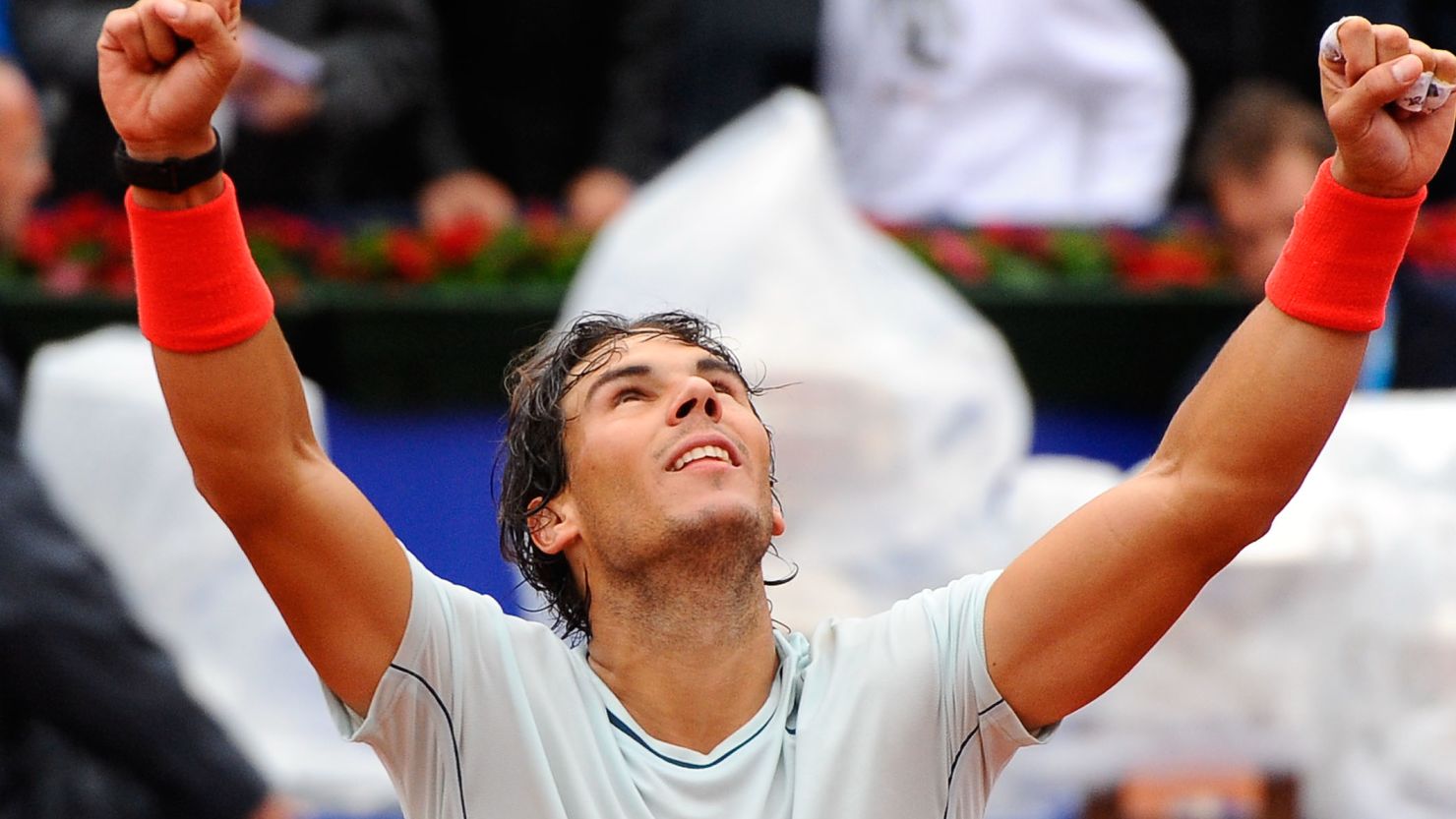 Rafael Nadal savors an eighth Barcelona Open crown after a straight sets win over Nicolas Almagro.
