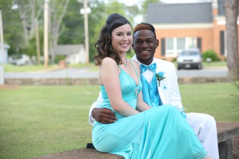 Wilcox County High School students Ana Goni and Adrian Dantley attended the students' fist integrated prom on April 27, 2013. When Goni's prom dress didn't arrive in time, a nearby thrift shop opened so she could try one on. A complete stranger paid for it. "God gives blessing to people trying to do the right thing," she said. In March 2014, Wilcox County High School held its first official prom -- one open to all students.
