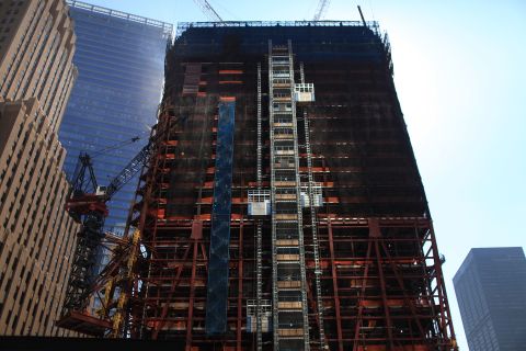 Construction continues on September 8, 2010.