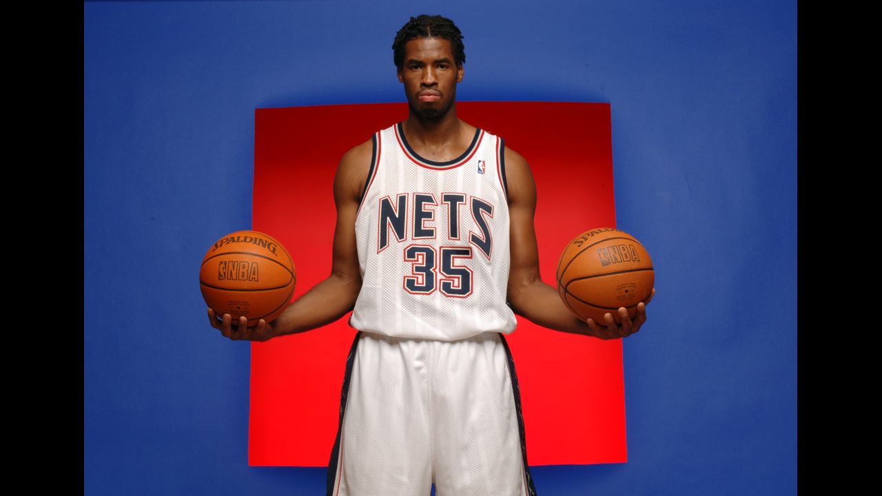 Collins poses for a portrait during Nets Media Day in 2005 at the team's training center in East Rutherford, New Jersey.
