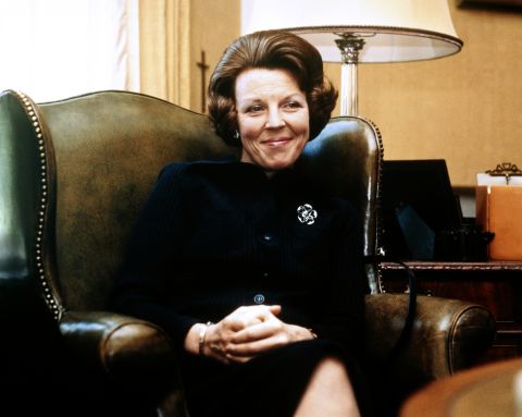 Beatrix is pictured in 1979 at Drakensteyn Castle, the year before she became queen.
