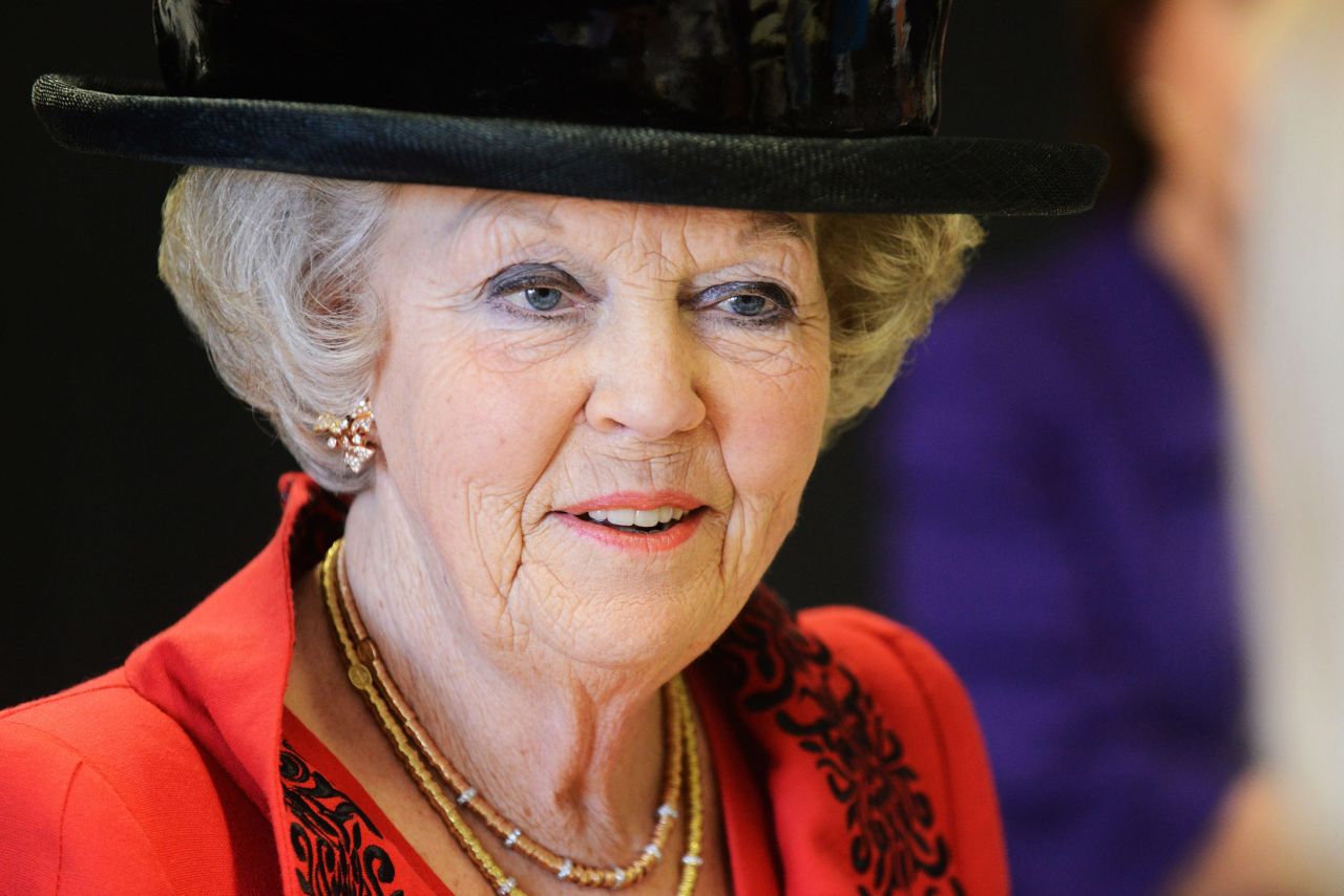 Queen Beatrix attends the 50th anniversary celebrations of the European School, Bergen on March 12, 2013. 