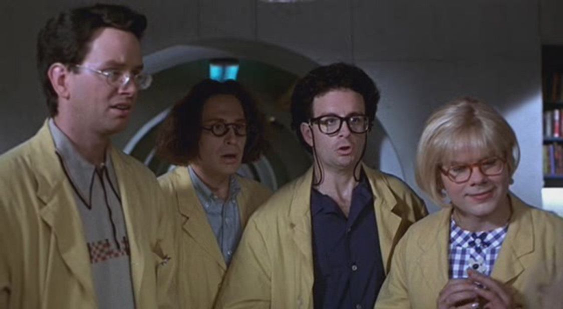 The Canadian sketch comedy troupe behind "Kids in the Hall" headed over to the big screen for Kelly Makin's "Kids in the Hall: Brain Candy" in 1996.