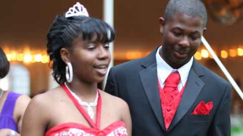 Mareshia Rucker and Arkel Bennett attended Wilcox County High School students' first integrated prom.