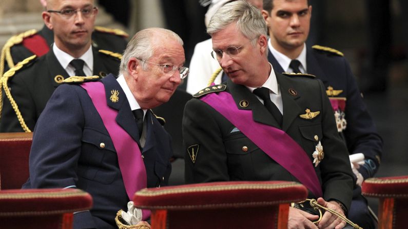 Crown Prince Philippe, right, is the heir to King Albert II of Belgium.