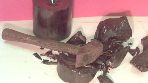 At room temperatures pitch appears to be a brittle solid, but the experiment demonstrates otherwise