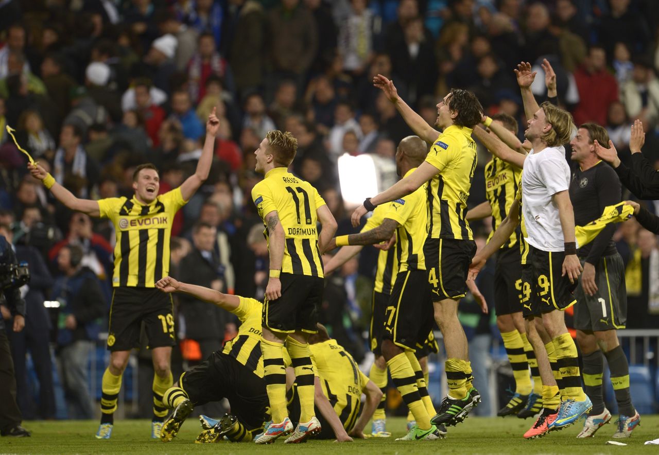 Dortmund will face either Barcelona or Bayern Munich at Wembley on May 25. Bayern, which has already won the Bundesliga title, will take a 4-0 lead into the second leg at the Camp No Wednesday.