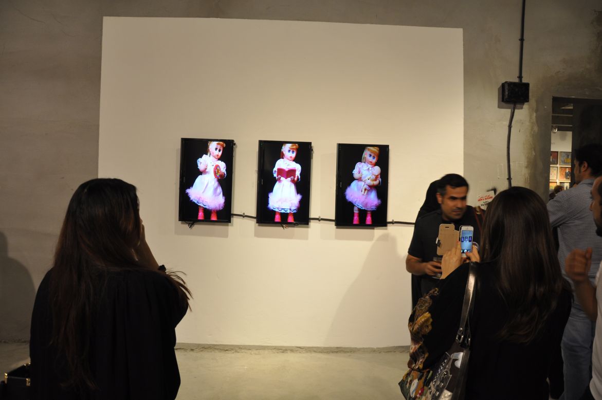 Saudi artist Arwa Al Neami also showed her installation, 'Ya Taiba', during Jeddah Art Week. 