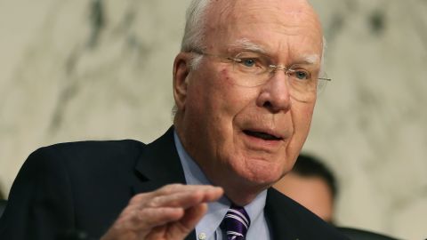 Sen. Patrick Leahy of Vermont, speaks during a Senate Judiciary Committee hearing in April, 2013 in Washington, DC. (Photo by Mark Wilson/Getty Images)