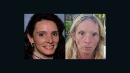 Brenda Heist, before (left) and after (right) she went missing in 2002. She was found April 2013 in Key Largo, FL.