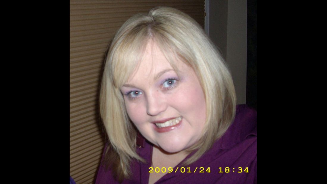 This photo from January 2009 is one of the last pictures that Robinson posed for before starting Weight Watchers and Zumba classes the following month.  