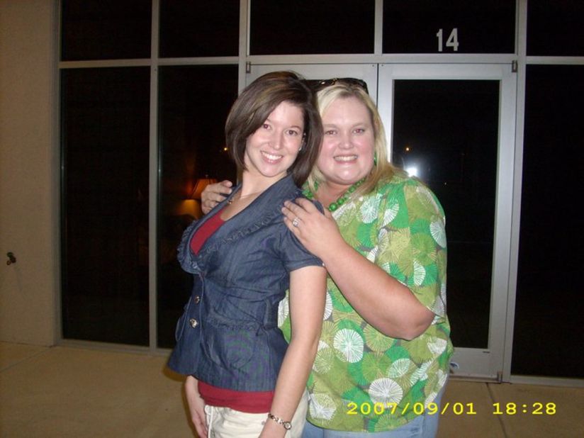 Robinson said she was the only person in her family with a weight problem, calling her sister, Danielle Banegas, "genetically thin." "She ate everything I ate, but didn't gain weight like I did," she said. Banegas and Robinson are pictured here in 2007.