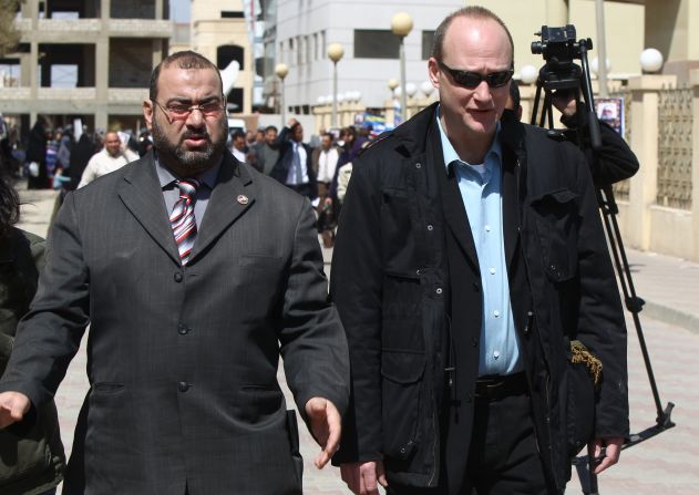 Sixteen Americans were among the dozens arrested in December 2011 when Egypt raided the offices of 10 nongovernmental organizations that it said received illegal foreign financing and were operating without a public license. Many of the employees posted bail and left the country after a travel ban was lifted a few months later. Robert Becker, right, <a href="index.php?page=&url=http%3A%2F%2Fwww.cnn.com%2F2012%2F06%2F05%2Fworld%2Fafrica%2Fegypt-ngos">chose to stay</a> and stand trial. He spent two years in prison and has since returned to the United States.