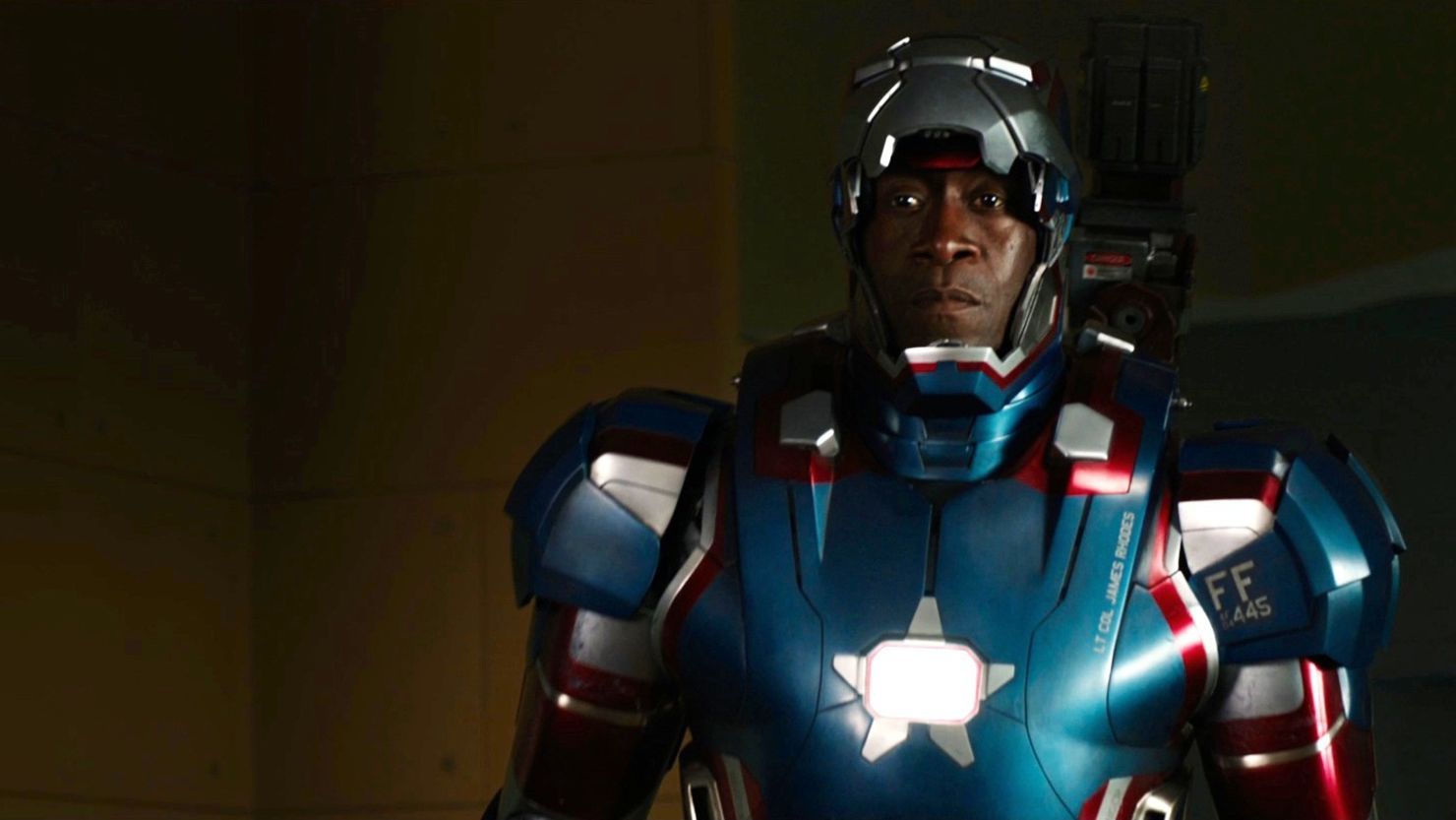 Don Cheadle stars as James Rhodes/War Machine in "Iron Man 3."