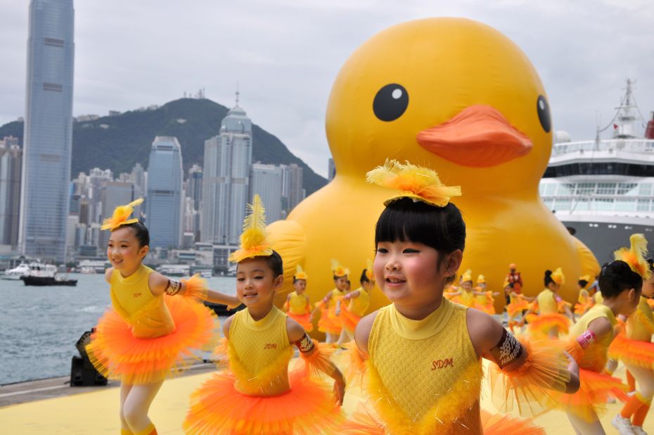 After Hong Kong, the duck will head to the United States, though exactly where won't be revealed until about a week before floatation.