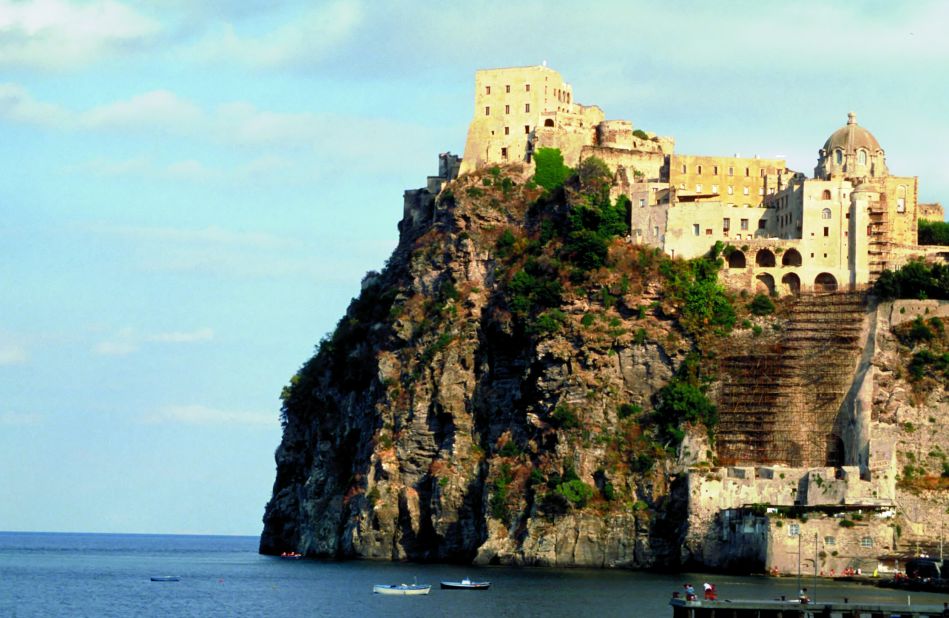 The Aragonese Castle clinging to the clifftop is one of Ischia's impressive sights. You can also find Roman thermal baths here, good diving and it counts limoncello, the delicious lemon liqueur, among its homegrown consumable items. 