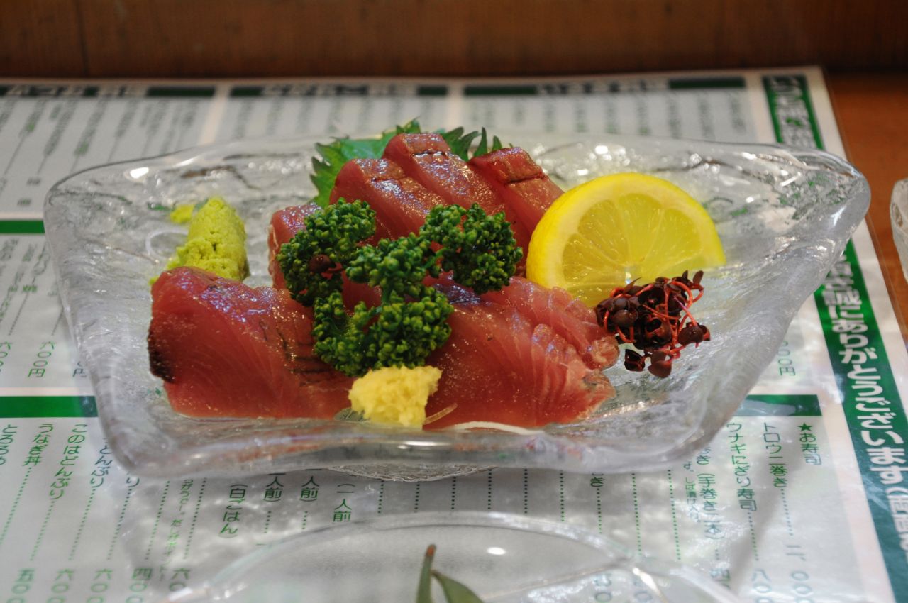 Tuna sashimi never tastes the same after trying the fresh local version in Tanabe City.