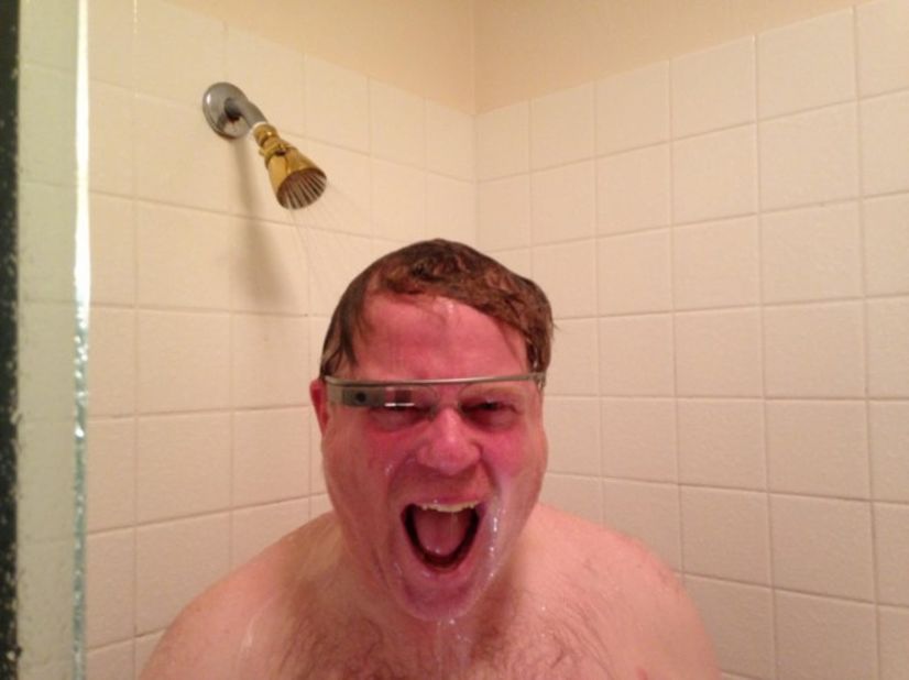 Tech journalist Robert Scoble posted a photo of himself wearing Google Glass in the shower to show that the set is waterproof. The photo became popular on the Internet and was featured in a Tumblr blog called <a href="http://whitemenwearinggoogleglass.tumblr.com/" target="_blank" target="_blank">White Men Wearing Google Glass</a>. Click through the gallery to see more people who are sporting the electronic eyewear. If you think you can out-cool these guys, <a href="http://ireport.cnn.com/topics/212164">share a photo of yourself wearing them</a> on CNN iReport or tag your Instagram photos <a href="http://statigr.am/viewer.php#/tag/cnnireport/" target="_blank" target="_blank">#cnnireport</a>.