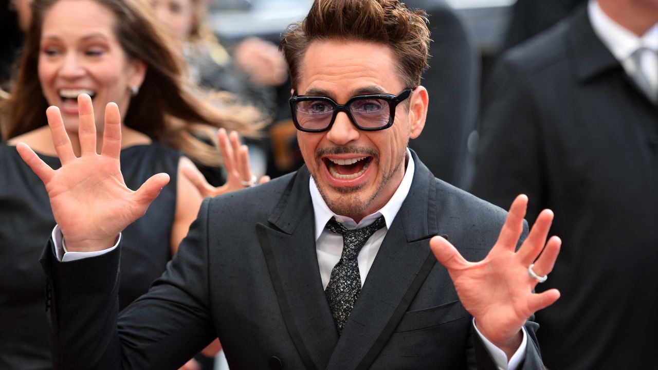 Robert Downey Jr. at the premiere of "Iron Man 3"