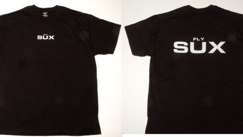 Fly Sux T-shirts are flying off the shelves.