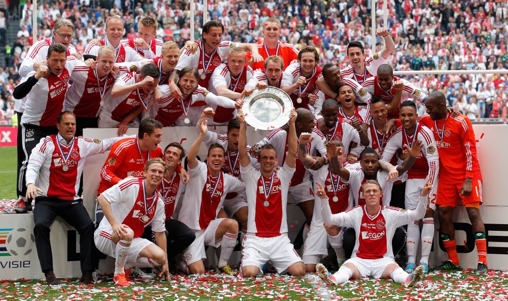 Dutch club Ajax clinched a third successive Eredivisie title after beating relegated Willem II in the penultimate match of this season. It was the Amsterdam side's 32nd overall.