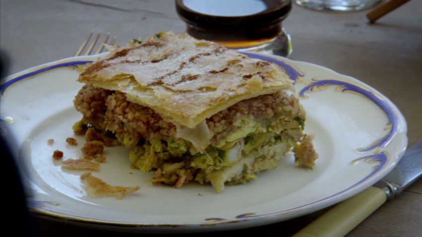 Moroccan Pastilla. From episcde 5 of Anthony Bourdain Parts Unknown (Tangier).