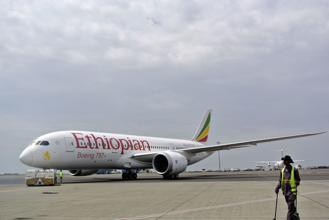 This Ethiopian Airlines Dreamliner was the first to resume commercial services on April 27, 2013, after the global grounding of the 787.