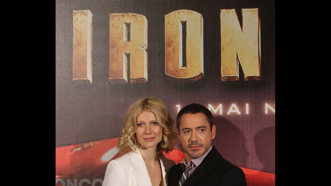 In 2008, with actress Gwyneth Paltrow, Downey starred in the first "Iron Man" film.