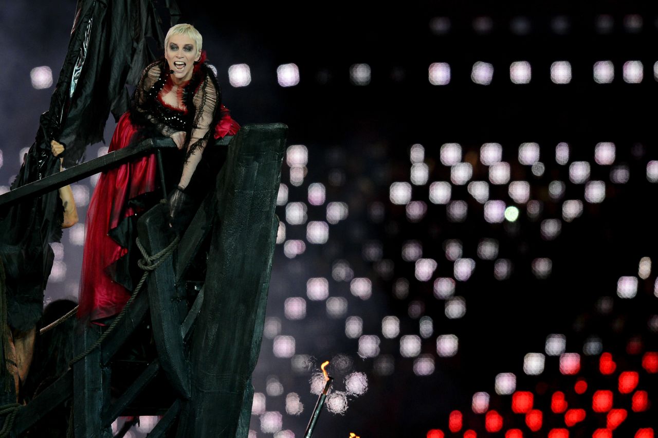 Scottish singer-songwriter Annie Lennox delivered the commencement address at Berklee School of Music in Boston on May 11 -- and broke into song, too. She received an honorary doctorate of music, along with Carole King and Willie Nelson. Here, Lennox performs during the closing ceremony of the 2012 Olympics in London.