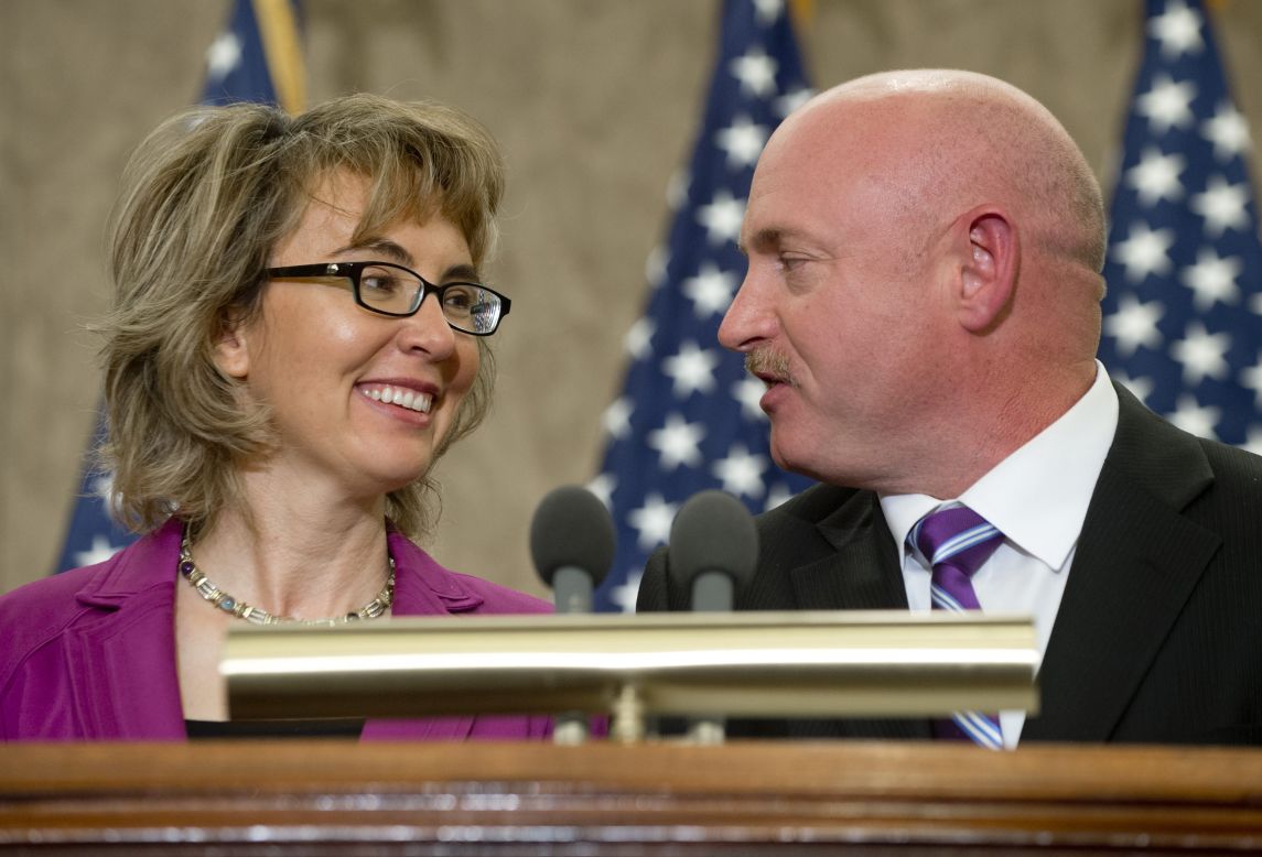 Former Arizona Rep. Gabrielle Giffords and her husband, astronaut Mark Kelly, will speak at the commencement ceremony at Bard College in New York state on May 25.